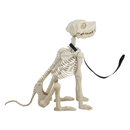 Skeleton Dog with Light Up Eyes, 4ft Height, Halloween