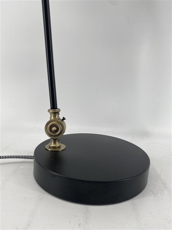 Adjustable Desk Lamp with Black Shade