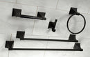 Monarch 5-Piece Towel Bars Bathroom Accessory Set, Matte Black