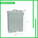 Square D 100 -Amp 6 -Spaces 12 -Circuit Outdoor Main Lug Load Center