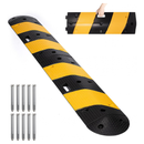 Portable Folding Rubber Speed Bump with 2 End Caps