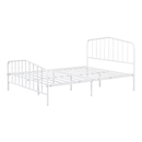 Furniture of America Cristelle Metal White Full-size Platform Bed
