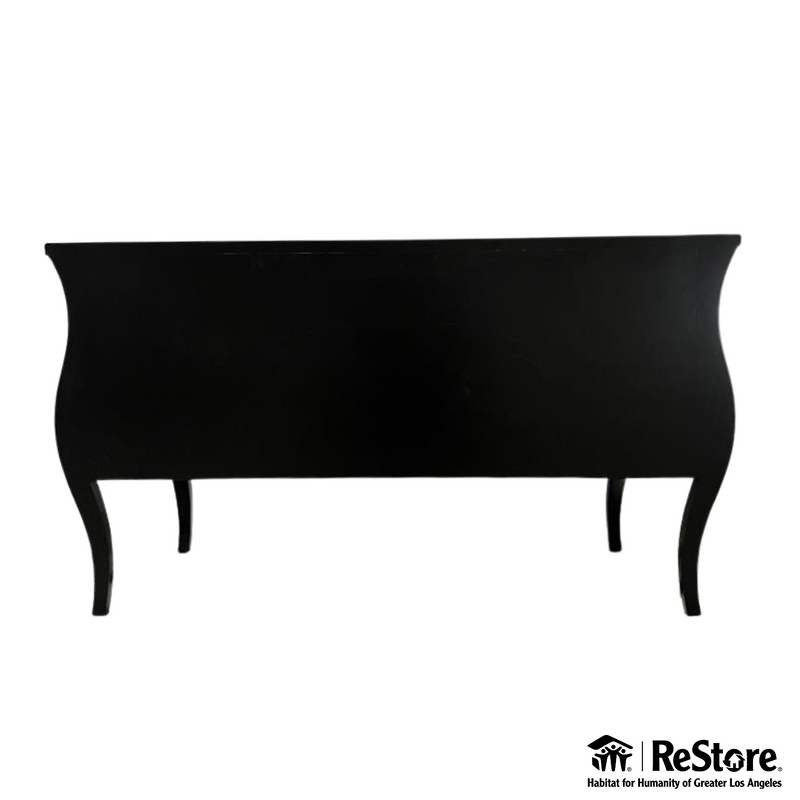 Custom Crocodile Leather Console Table 2 Drawers