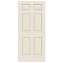 RELIABILT 36-in x 80-in Primed 6-panel Textured Hollow core Primed Interior Slab Door