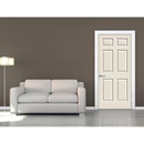 RELIABILT 24-in x 80-in Primed 6-panel Textured Hollow core Primed Interior Slab Door