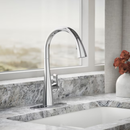 KOHLER Anessia Polished Chrome Single Handle Deck-mount Touchless Pull-down Kitchen Faucet with Sprayer (Includes Deck Plate)