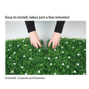 Naturae Decor White Rose 20-in W x 20-in H Green Garden Trellis 12 -Pack