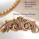 Crystal Art Gallery 22x64 Gold Metal Filigree Baroque Arch Large Full Length Leaner Floor Mirror