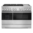 JennAir NOIR™ 48" Dual-Fuel Professional Range with Chrome-Infused Griddle