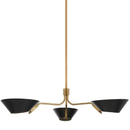 Troy Lighting Sacramento 43" Chandelier | Patina Brass with Soft Black Finish