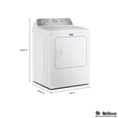 7.0 Cu Ft. Load Gas Dryer with Extra Power and Pet Pro Option