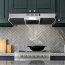 AKDY 36 inch Convertible 176-CFM Stainless Steel Under Cabinet Range Hood