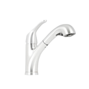 Project Source EVERFIELD Kitchen Faucet Stainless Steel Single Handle Deck-mount Pull out with Sprayer