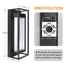 Origin 21 Westerville 13.58-in H Matte Black Hardwired Integrated LED Outdoor Wall Light