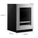 KitchenAid Beverage Center with Glass Door and Metal-Front Racks