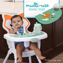 Infantino Grow-with-Me 4-in-1 Convertible High Chair, for Babies & Toddlers 6-36 Months, Orange Fox
