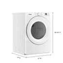 Whirlpool Front Load Washer and Gas Dryer White Stackable