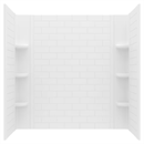 American Standard Elevate 60-in L x 60-in D x 60-in H Arctic 3 -Piece Direct to Stud Shower wall surround