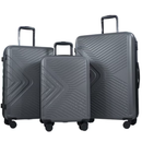 Travelhouse 3 Piece Hardshell Luggage Set Hardside Lightweight Suitcase with TSA Lock Spinner Wheels 20in24in28in.(Gray)