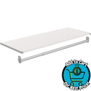 White Modular Storage Shelf and Hang Rod Kit Wood Closet System