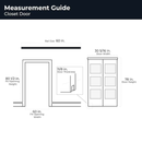 RELIABILT 60-in x 80-in White Flush Mirrored glass Prefinished Steel Bypass Sliding Closet Doors