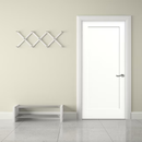RELIABILT 24-in x 80-in Primed 1-panel Smooth Hollow core Primed Interior Slab Door with Lockset Bore