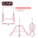 CAP Adjustable Height Horizontal Gymnastics Bar for Kids, Pink