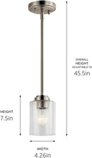 Kichler Brushed Nickel Pendant Light
