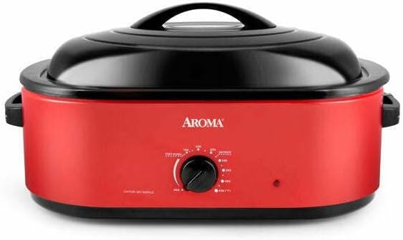 AROMA 18Qt. Roaster Oven (RED)