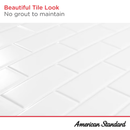 American Standard Elevate 60-in L x 60-in D x 60-in H Arctic 3 -Piece Direct to Stud Shower wall surround