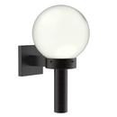 Progress Lighting Globe 1 -Light 15-in H Matte Black Hardwired Outdoor Wall Light