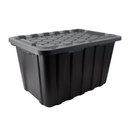 TUFFSTORE 102 L Heavy Duty Storage Box - Black with gray Lid (Copy)