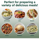 COOK WITH COLOR Slow Cooker, Crock Pot, 2-Quart with Removable Stoneware Pot, Green