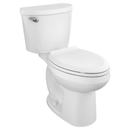 American Standard Mainstream White Elongated Chair height 12-in Rough-In WaterSense 1.28 GPF Soft Close 2-piece Toilet