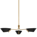 Troy Lighting Sacramento 43" Chandelier | Patina Brass with Soft Black Finish