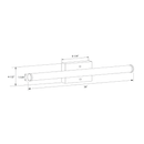 36"w 1-Light LED Round Linear Bath Vanity Light Brushed Nickel Finish - Brushed Nickel