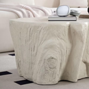 Noble House Einar 48" White Faux Marble Specialty Shape Fiberglass Top Coffee Table