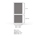 Screen Tight Vinylcraft Universal reversible 36-in W x 80-in H x 1-in T White Single Hinged Vinyl Screen door