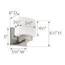 Dove Creek 1-Light Satin Nickel Wall Sconce *Set of 2*