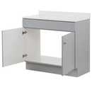 Project Source Dover 36-in Light Gray Single Sink Bathroom Vanity (Fully Assembled)