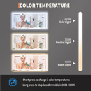 ONWITH LED Bathroom Mirror with Lights 38-in x 28 Vanity mirror