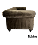 Bespoke Custom chesterfield Brown Velvet Sofa 108”