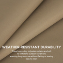 Sunjoy 12-ft x 10-ft Khaki Gazebo curtains