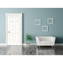 RELIABILT 36-in x 80-in Primed Hollow Core 6-panel Left Hand Molded Composite Single Prehung Interior Door