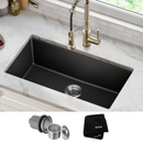 Kraus Quarza Undermount 31.5-in x 17-in Granite Single bowl Kitchen Sink