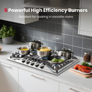 GASLAND 30-in 5 burners Stainless steel Gas Cooktop (Griddle NOT Included)