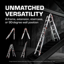 Little Giant Velocity, Aluminum Ladder, 18 ft Reach, 15422-001