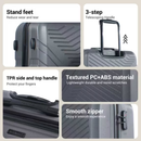 Travelhouse 3 Piece Hardshell Luggage Set Hardside Lightweight Suitcase with TSA Lock Spinner Wheels 20in24in28in.(Gray)