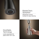 KOHLER Anessia Polished Chrome Single Handle Deck-mount Touchless Pull-down Kitchen Faucet with Sprayer (Includes Deck Plate)