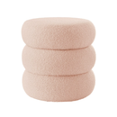 Mainstays Boucle Cloud Storage Ottoman, pink